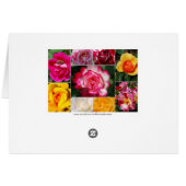 Rose Collage Yellow Interior Card (Back Horizontal)