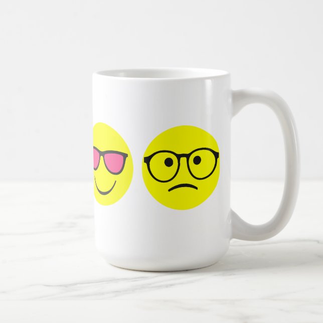 Rose colored glasses coffee mug (Right)