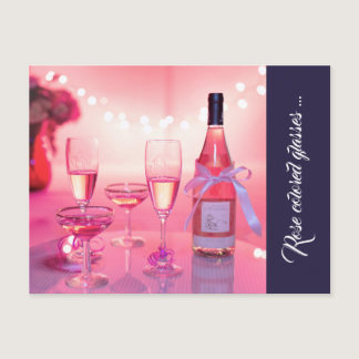 Rose Colored Glasses Thank You Postcard, Custom Postcard