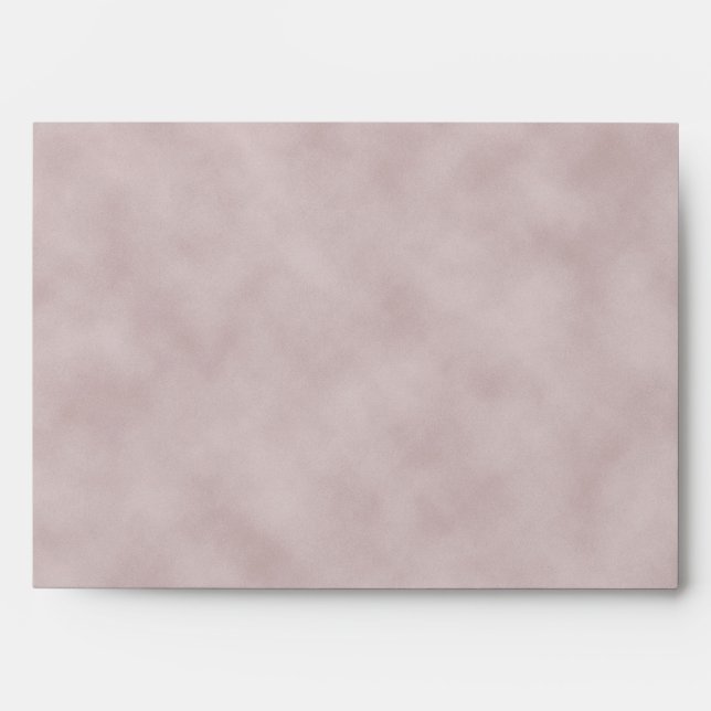 Rose Colored Parchment Texture Background Envelope (Front)