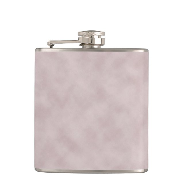 Rose Colored Parchment Texture Background Flask (Front)