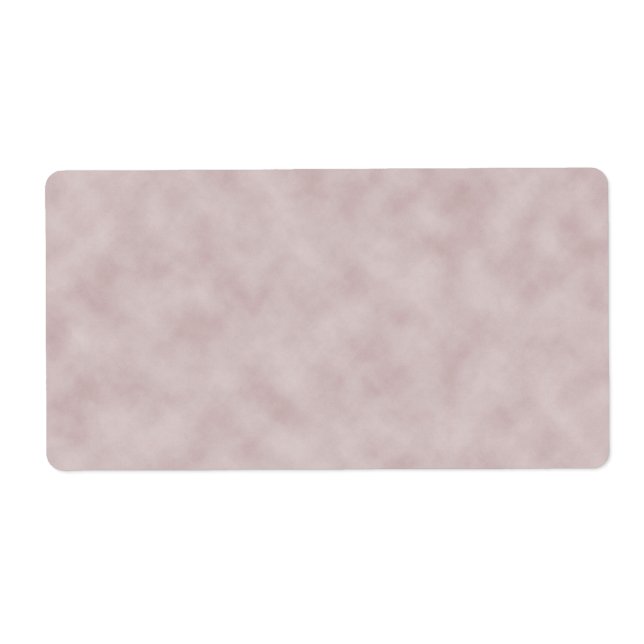 Rose Colored Parchment Texture Background Label (Front)