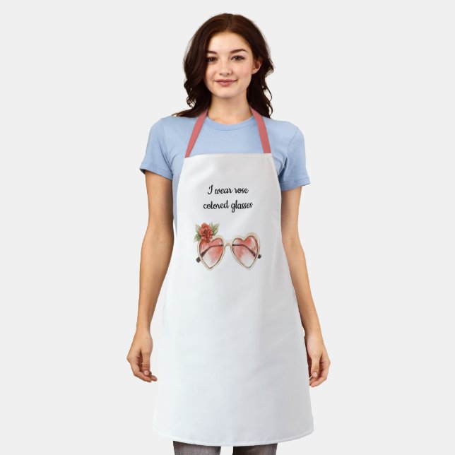 Rose Colored Sunglasses Apron (Worn)
