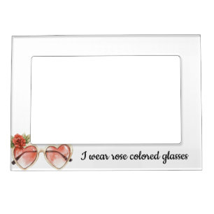 Rose Colored Sunglasses Magnetic Frame