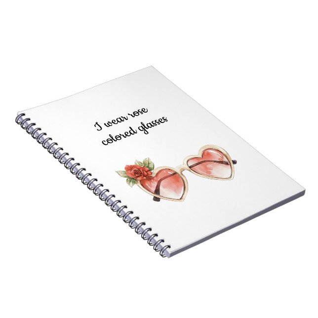 Rose Colored Sunglasses Notebook (Right Side)