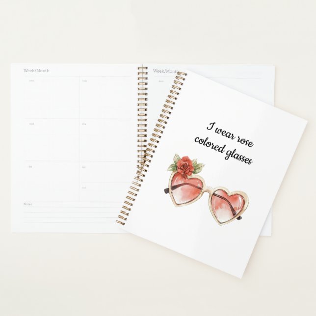Rose Colored Sunglasses Planner (Display)