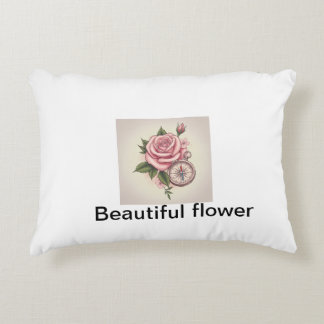 Rose Compass Accent Pillow