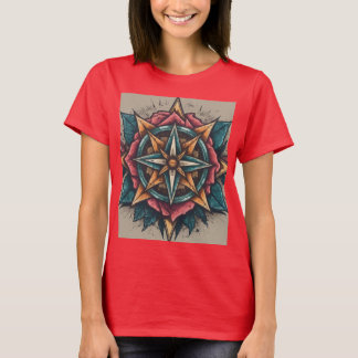 Rose Compass: Love, Spirit, and Bliss T-Shirt