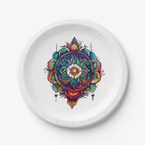  Rose Compass Party Plates