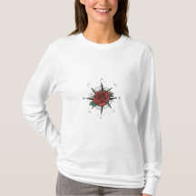 Rose Compass T-Shirts: Embrace Love and Bliss