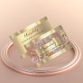 Rose Copper Gold Marble  Frame Event  Business Card