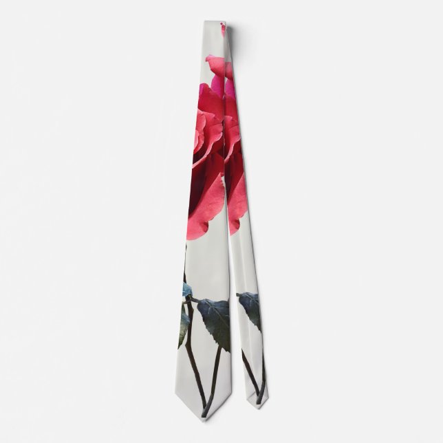 Rose Couple Neck Tie (Front)