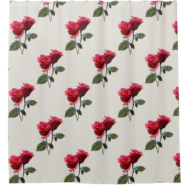 Rose Couple Shower Curtain (Front)