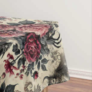 🔥 Rose Crematory – Gothic Large Pattern Tablecloth