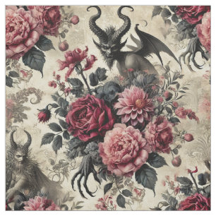 Rose Crematory – Gothic Statement Tile Fabric