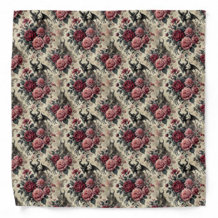 🔥 Rose Crematory – Gothic Victorian Bandana