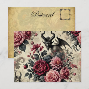 🔥 Rose Crematory – Gothic Victorian Holiday Postcard