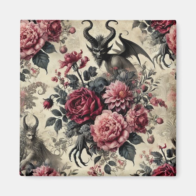 🔥 Rose Crematory – Gothic Victorian Magnet (Front)