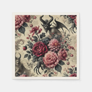 🔥 Rose Crematory – Gothic Victorian Napkins