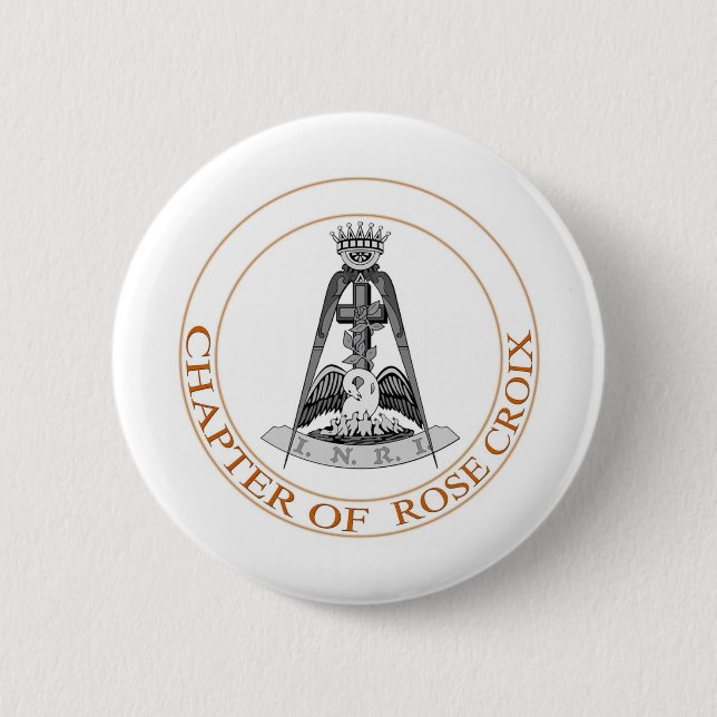 Rose Croix Scottish Rite Pinback Button (Front)