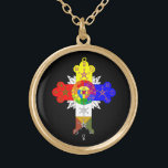 Rose Cross Lamen Necklace of the Golden Dawn<br><div class="desc">A stunning necklace featuring the Rose Cross Lamen of the Golden Dawn Adept.</div>