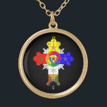 Rose Cross Lamen Necklace of the Golden Dawn<br><div class="desc">A stunning necklace featuring the Rose Cross Lamen of the Golden Dawn Adept.</div>