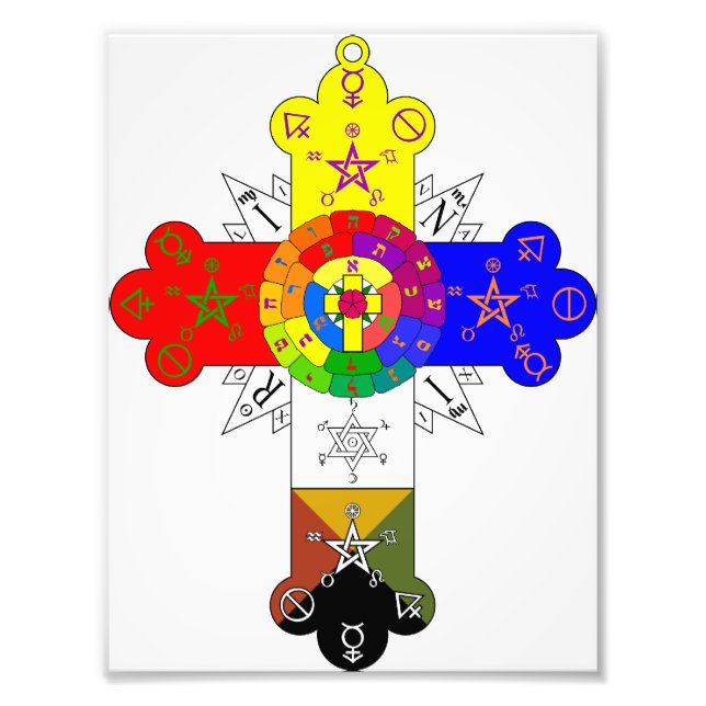 Rose Cross Lamen Photo Print (Front)