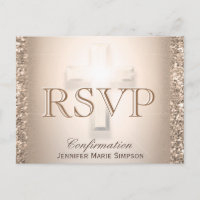 Rose Cross | RSVP Invitation Postcard