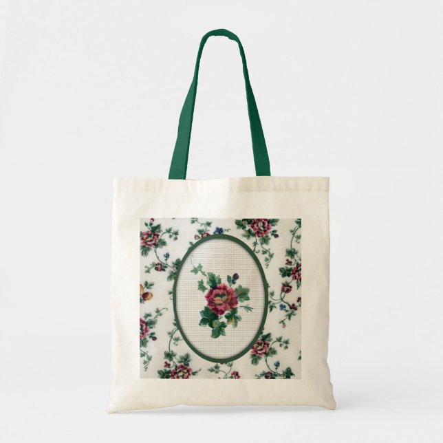 Rose Cross Stitch Bag (Front)