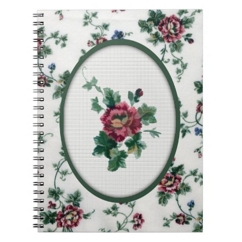 Rose Cross Stitch Notebook