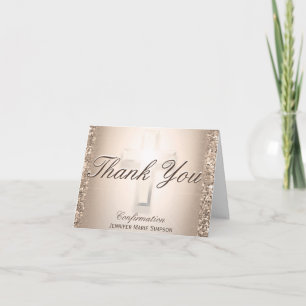 Rose Cross   Thank You Card