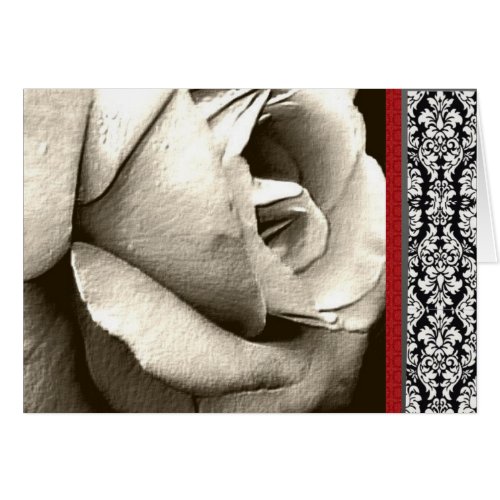 Rose Damask Note Cards