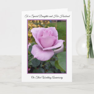 Rose Daughter And Husband Wedding Anniversary Card