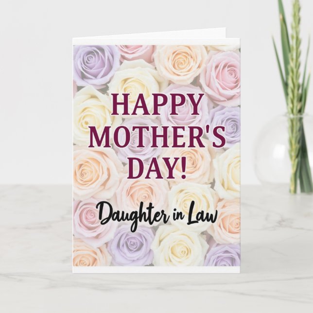 Rose Daughter In Law Card (Front)