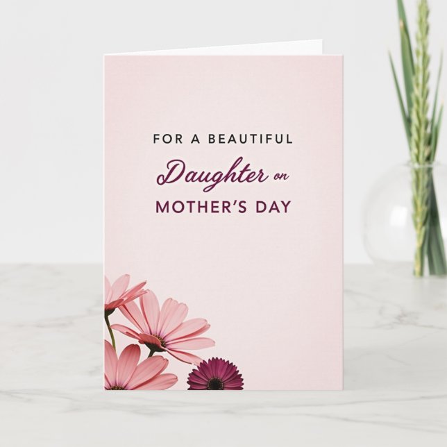 Rose Daughters Day Greeting Card (Front)