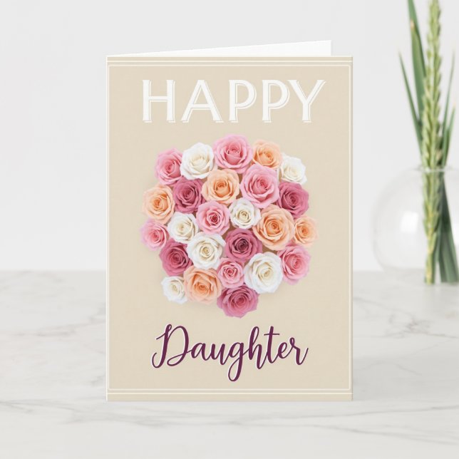 Rose Daughters Day Wish Card (Front)