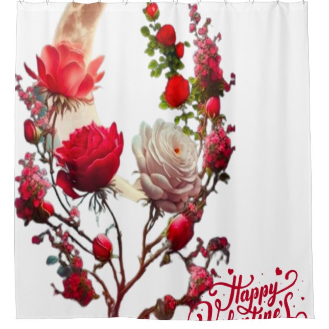 Rose day  shower curtain (Front)