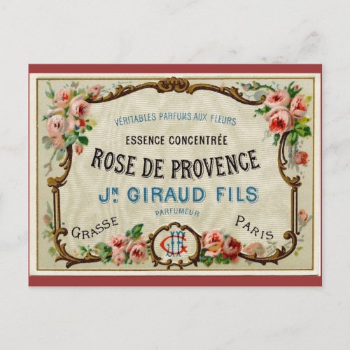 Rose de Provance a French Perfume Postcard
