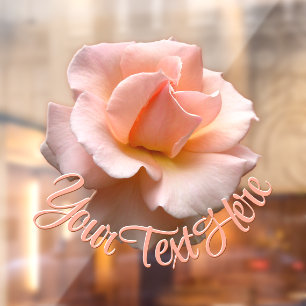 Rose Decal Personalized Wild Rose Window Cling