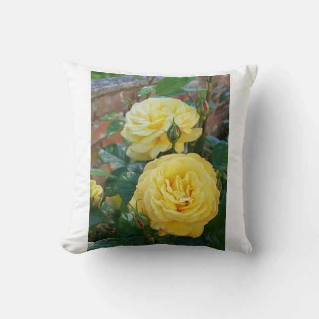 rose delights throw pillow (Front)