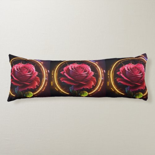 Rose Design Body Pillow