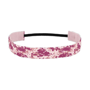 Rose Digital Camo Pattern Athletic Headband