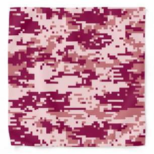 Rose Digital Camo Pattern Bandana
