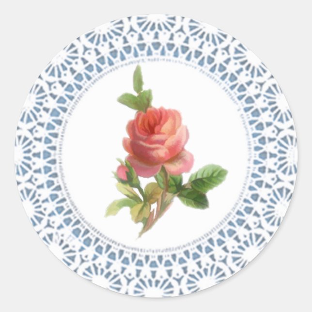 Rose Doily Sticker (Front)