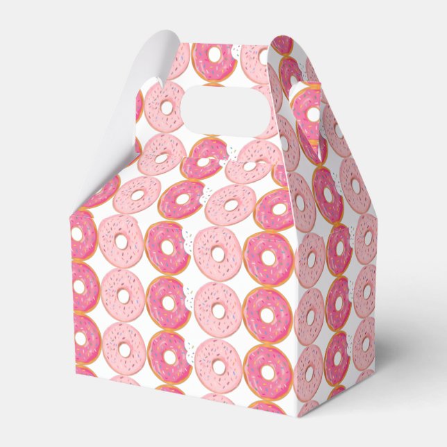 Rose Donuts Favor Boxes (Front Side)
