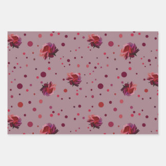 Rose & Dot Wrapping Paper Sheets