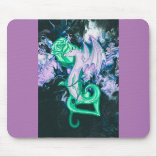Rose Dragon Lover Mouse Pad
