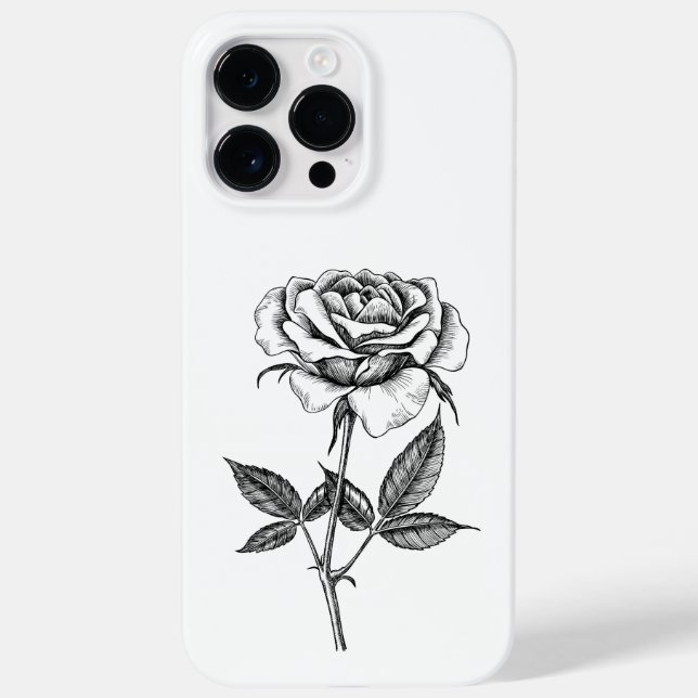 Rose drawing Case-Mate iPhone case (Back)