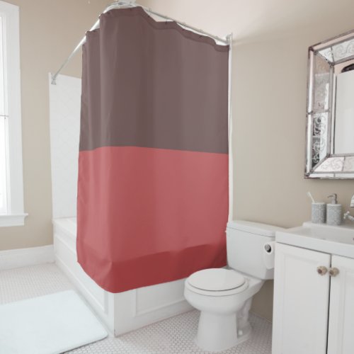Rose Ebony and Bittersweet Shimmer Shower Curtain