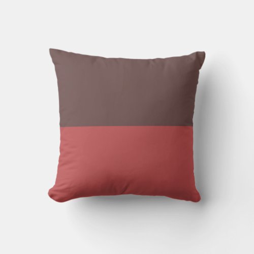 Rose Ebony and Bittersweet Shimmer Throw Pillow